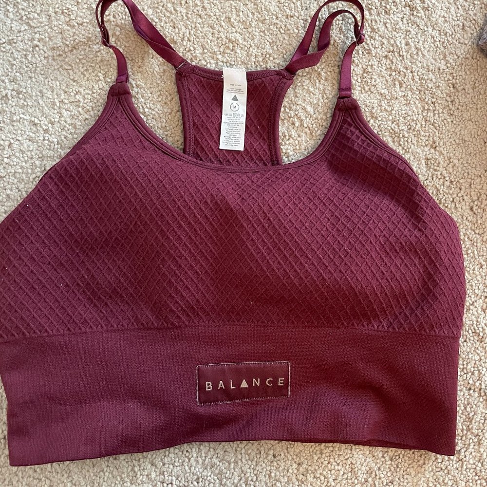 Balance Athletica Quartz Energy Bra Mulberry Medium Gem